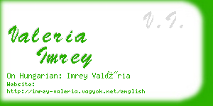 valeria imrey business card